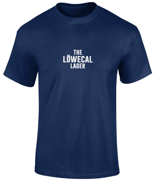 Löwecal Lager Text T-Shirt Navy