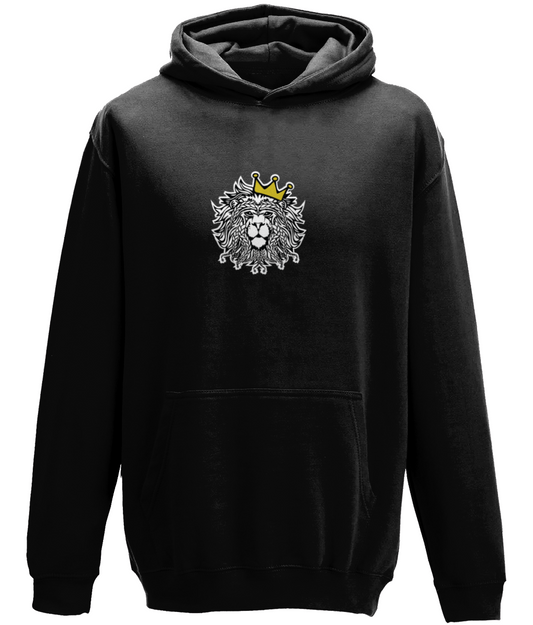 Löwecal Lion Front Print Hoodie Black